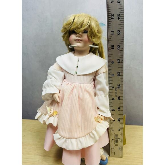 Vintage Franklin Heirloom Doll Goldilocks 1984 Mint Condition - Picture 7 of 9